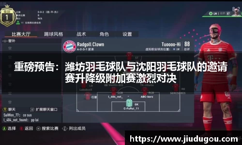 重磅预告：潍坊羽毛球队与沈阳羽毛球队的邀请赛升降级附加赛激烈对决