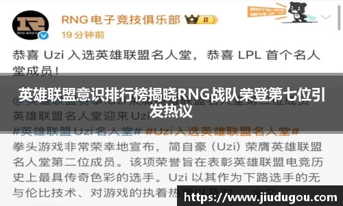 英雄联盟意识排行榜揭晓RNG战队荣登第七位引发热议